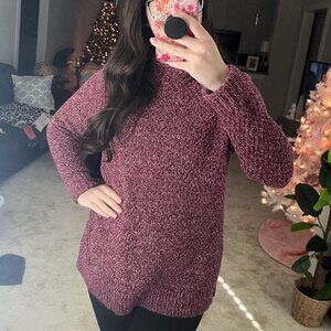 Loft Purple/Pink Knit Sweater